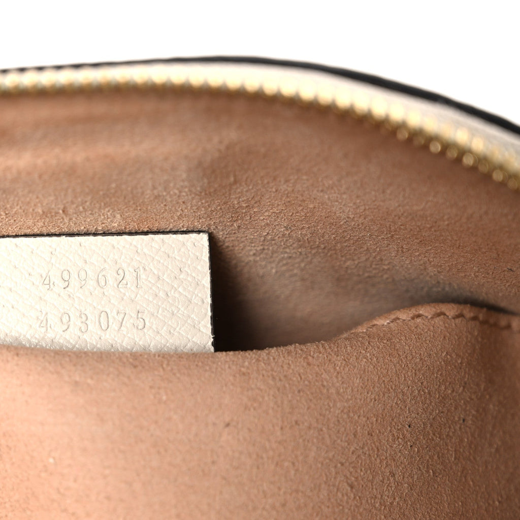 GG Supreme Monogram Flora Web GG Small Ophidia Dome Shoulder Bag White wholesalehk.shop