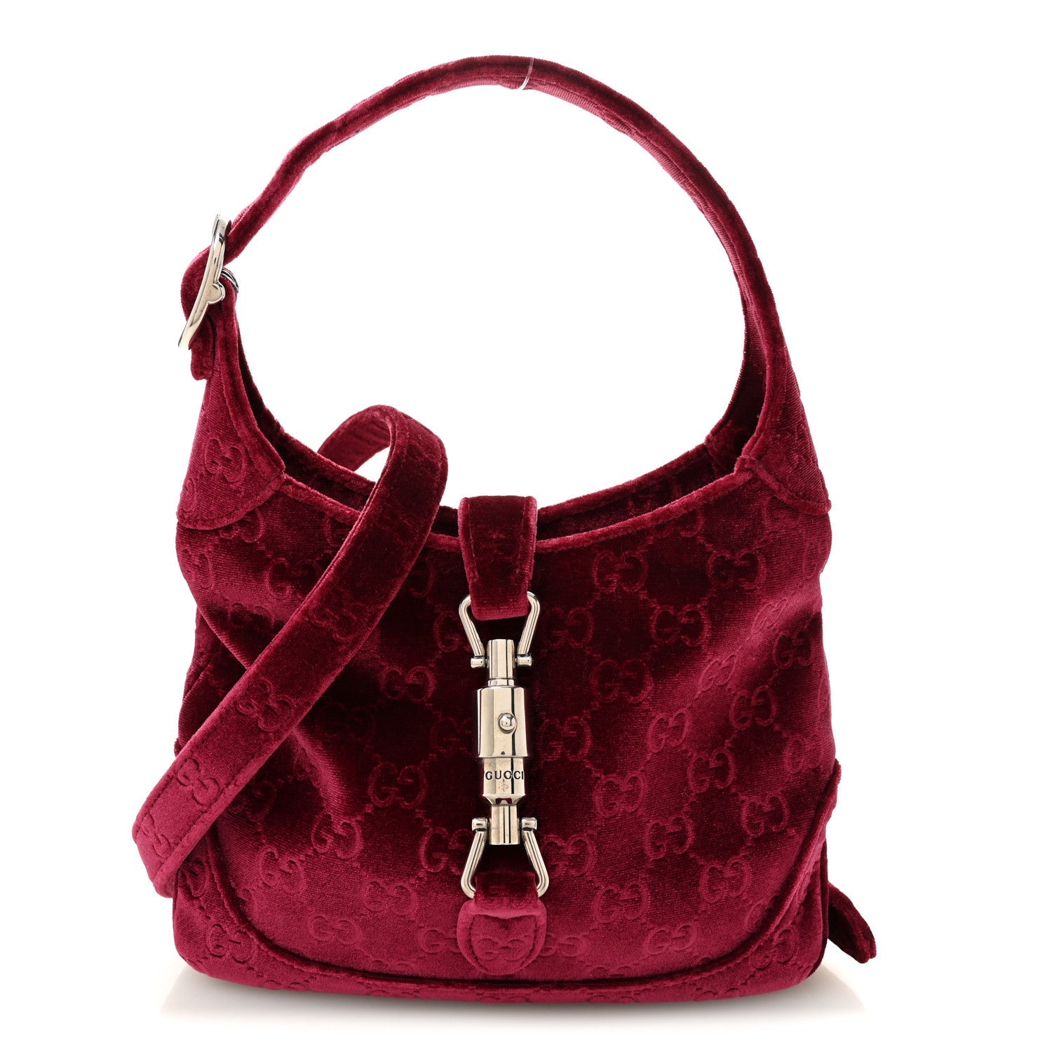New Velvet Ashmir GG Monogram Small Jackie 1961 Hobo Red £¨ Direct shipment via from wholesalehk.shop