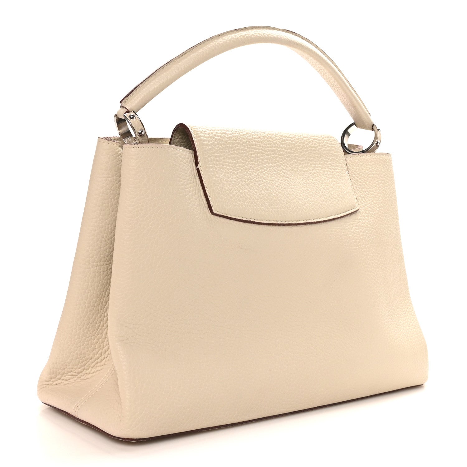 Taurillon Capucines MM Blanc Casse £¨ Direct shipment via from wholesalehk.shop