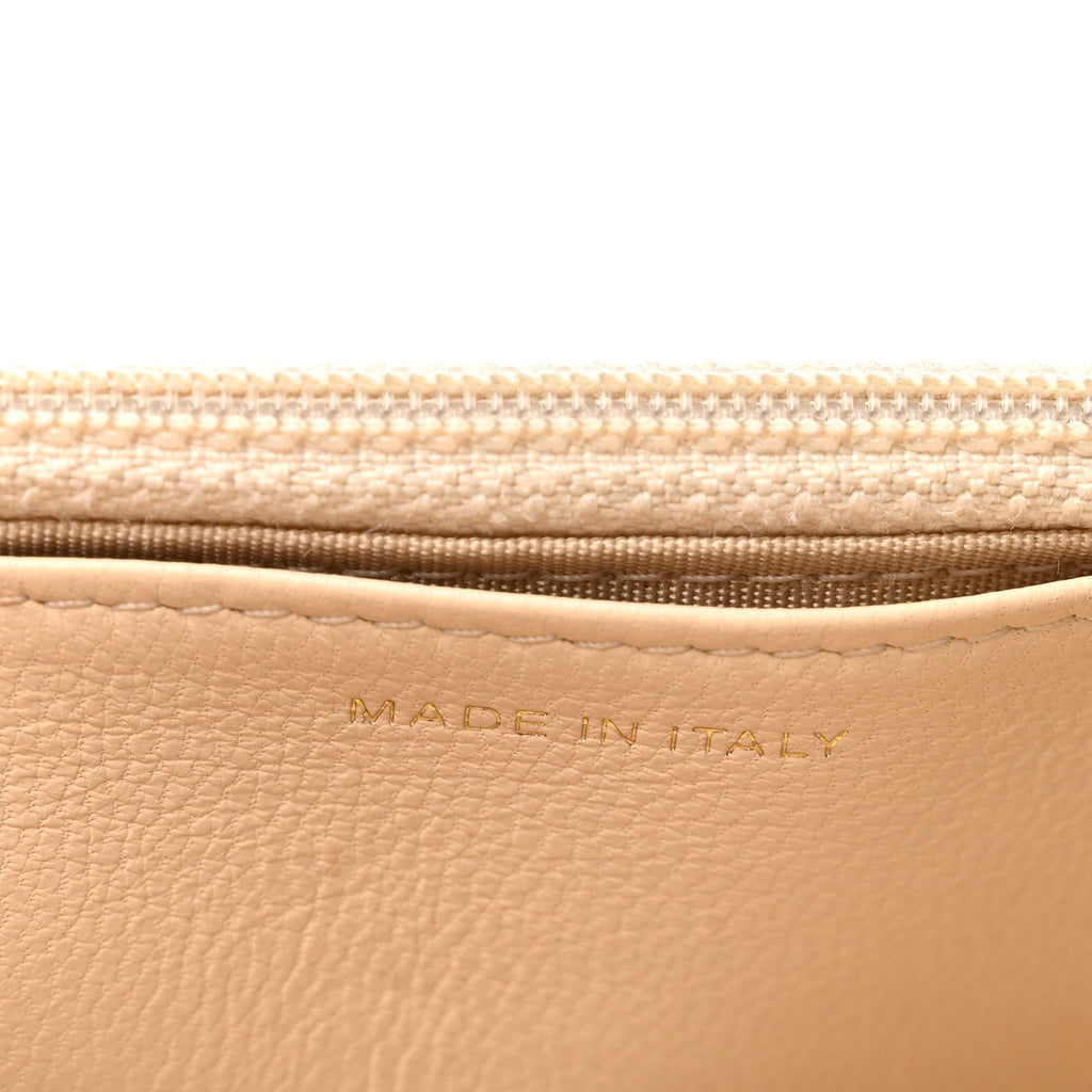 Lambskin Quilted Chanel 19 Wallet On Chain WOC Beige wholesalehk.shop