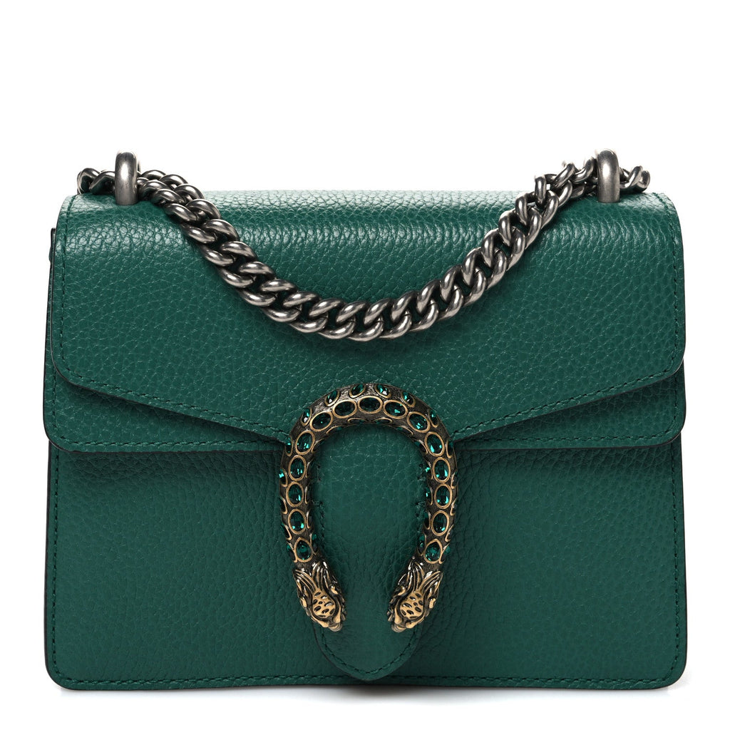 Calfskin Mini Dionysus Shoulder Bag Emerald wholesalehk.shop