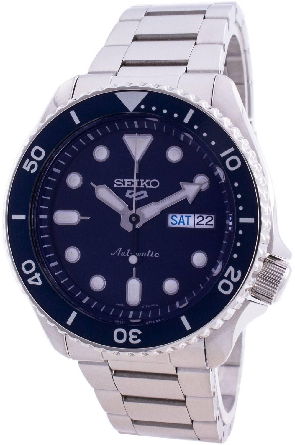 Seiko 5 Sports Automatic Analog Blue Dial Silver Steel Strap Watch For Men - SRPD51K1 wholesalehk.shop