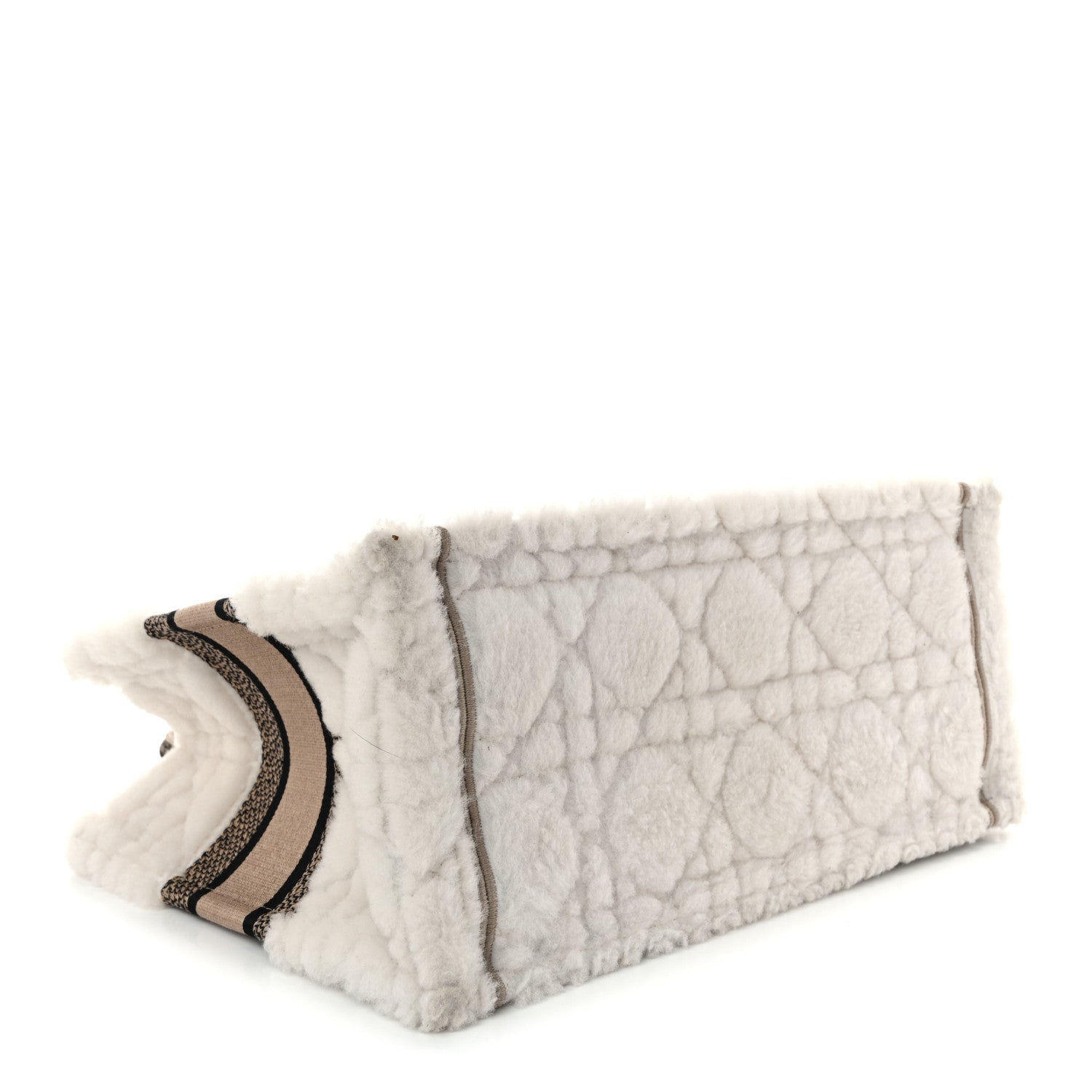 Shearling Cannage Medium Book Tote Ecru Black £¨ Direct shipment via from wholesalehk.shop