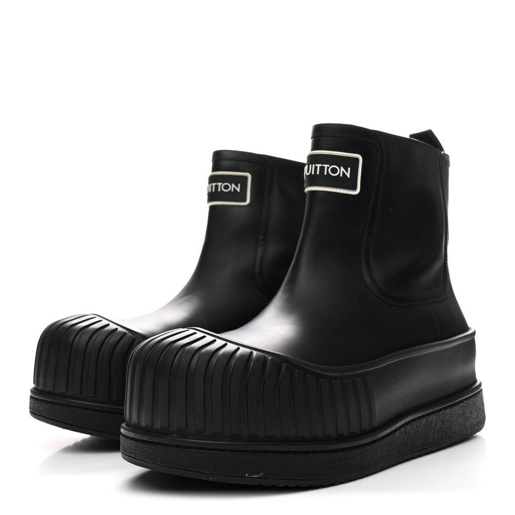 Calfskin Polar Flat Ankle Boots 41 Black £¨ Direct shipment via from wholesalehk.shop