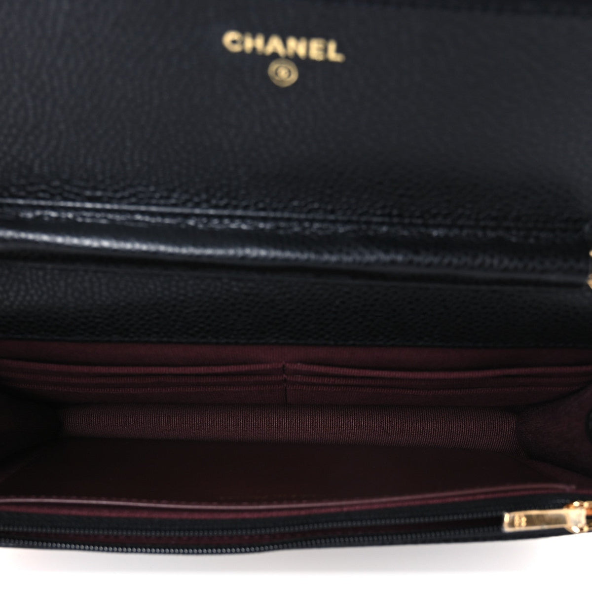 Caviar Quilted CC Turnlock Wallet On Chain WOC Black wholesalehk.shop