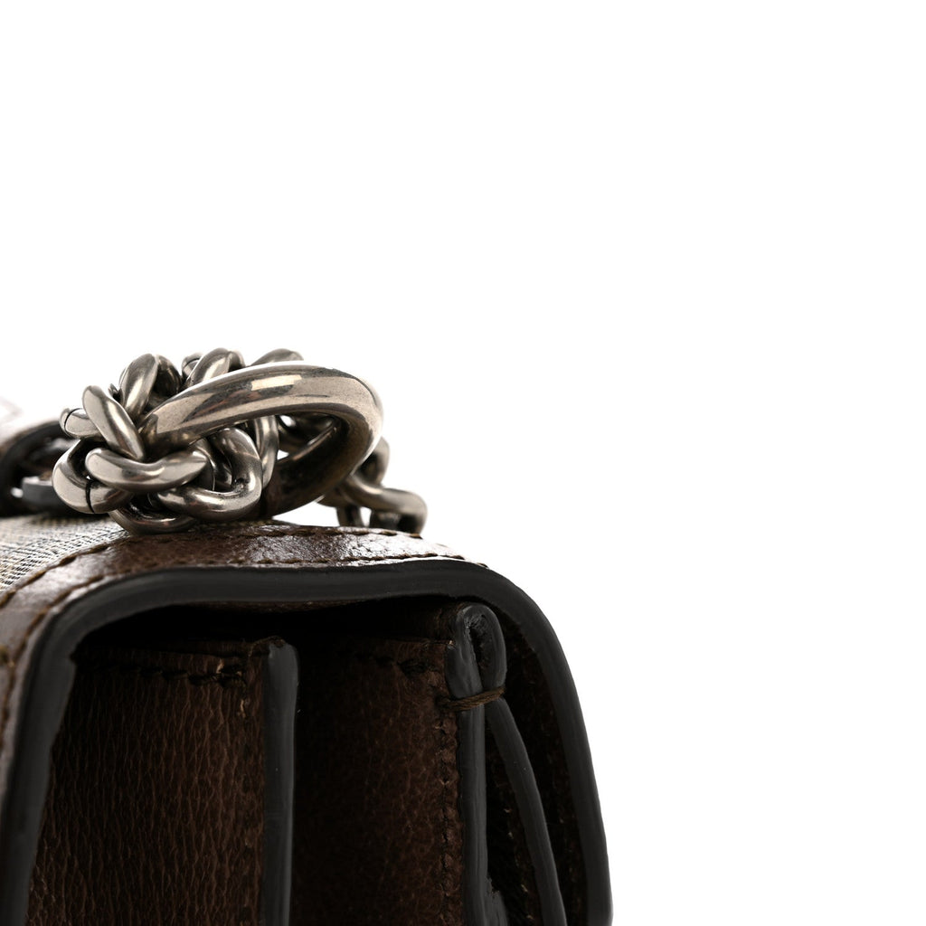 GG Supreme Monogram Textured Dollar Calfskin Top Handle Dionysus Shoulder Bag Beige Ebony New Acero wholesalehk.shop