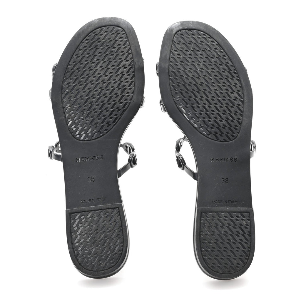 Rubber Chaine d'Ancre Rivage Sandals 38 Black wholesalehk.shop