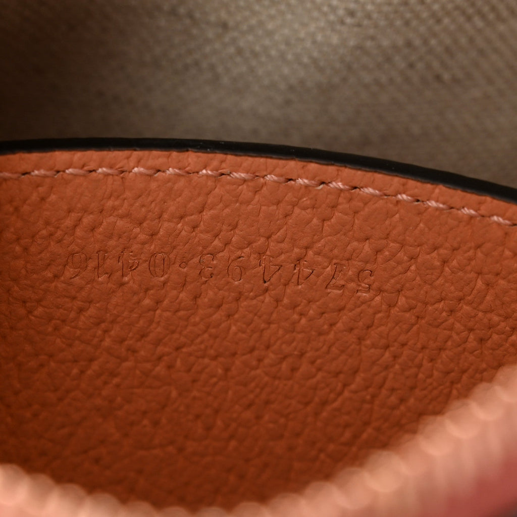 Monogram Textured Dollar Calfskin Mini Ophidia Shoulder Bag Cloche Rose Pink wholesalehk.shop