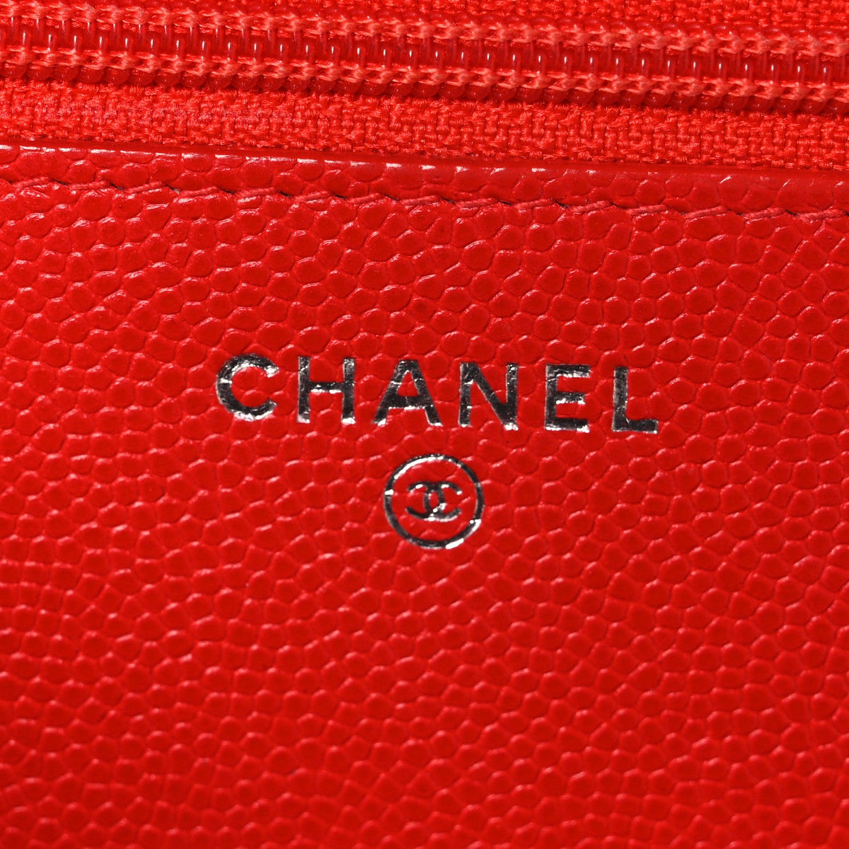 Caviar Chevron Quilted Wallet On Chain WOC Red wholesalehk.shop