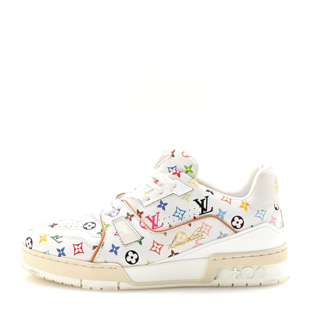 LV X TM Calfskin Monogram Multicolor Womens LV Trainer Sneakers 39 White £¨ Direct shipment via from wholesalehk.shop