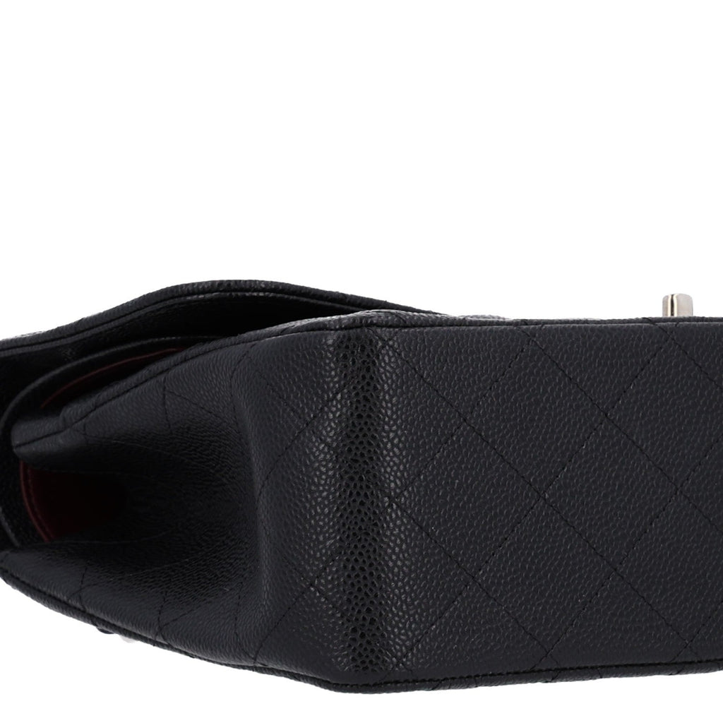 Caviar Quilted Jumbo Double Flap Black wholesalehk.shop