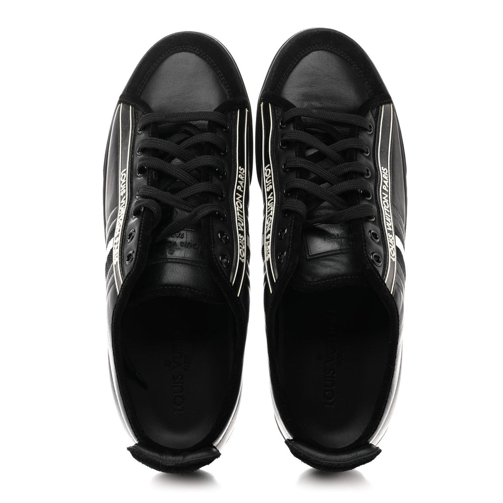 Calfskin Mens Cosmos Sneakers 8 Black £¨ Direct shipment via from wholesalehk.shop