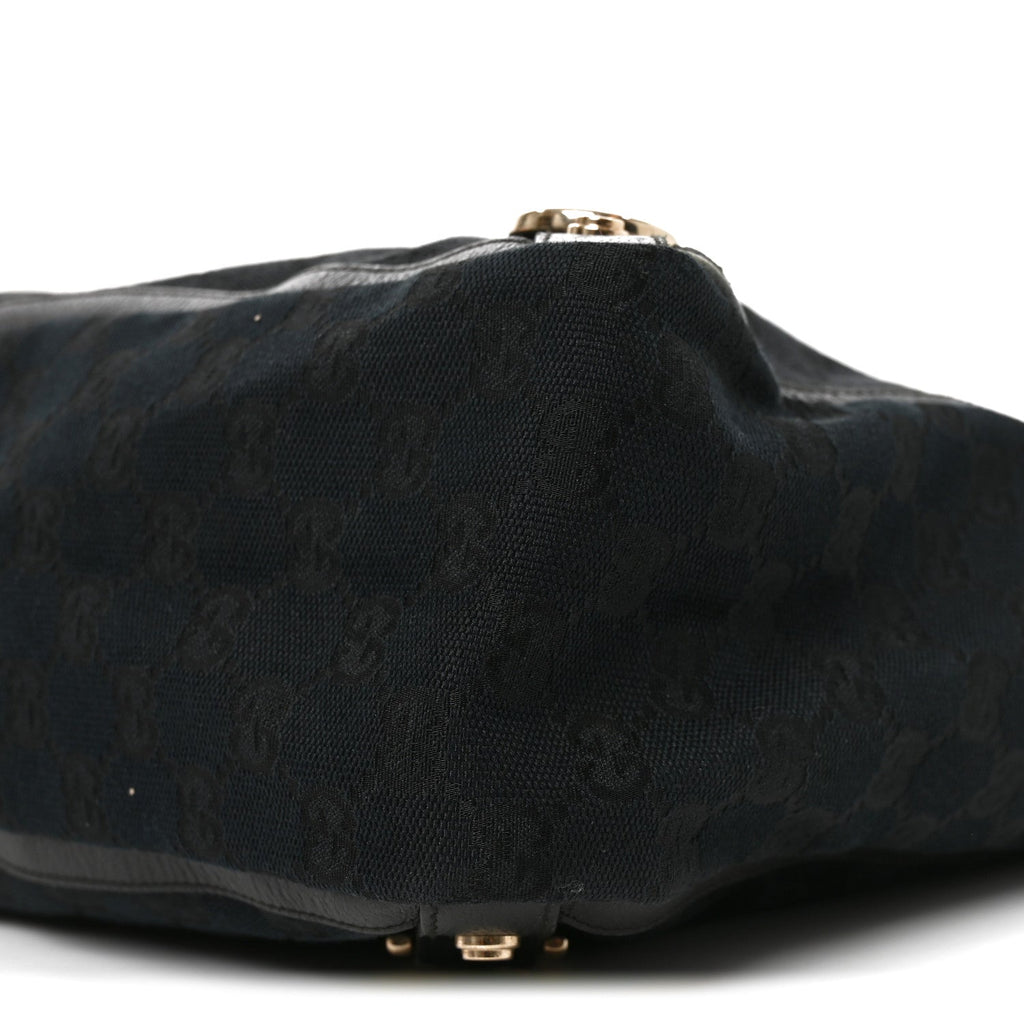 Monogram Large Abbey Tote Black wholesalehk.shop