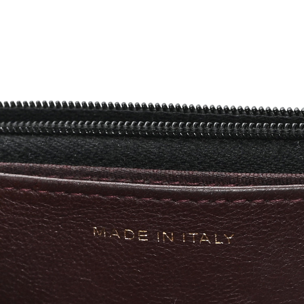 Lambskin Quilted Wallet On Chain WOC Black wholesalehk.shop