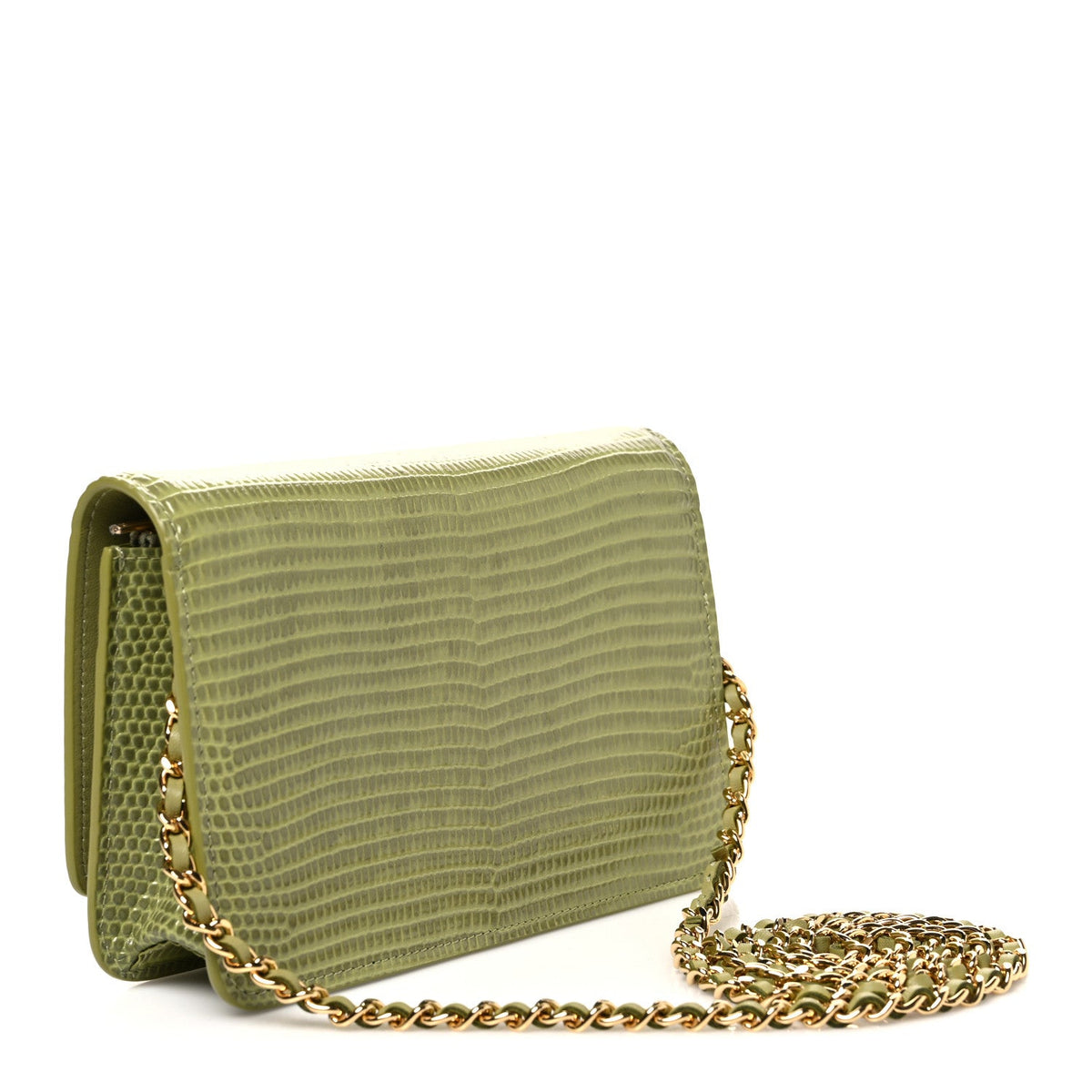Shiny Lizard Wallet on Chain WOC Green wholesalehk.shop