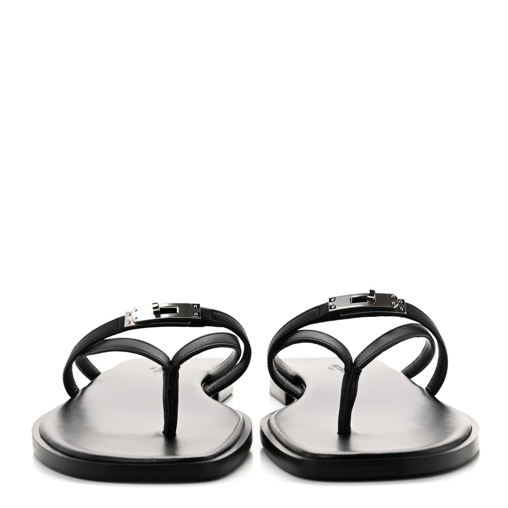 Calfskin Miss Sandals 39 Black wholesalehk.shop