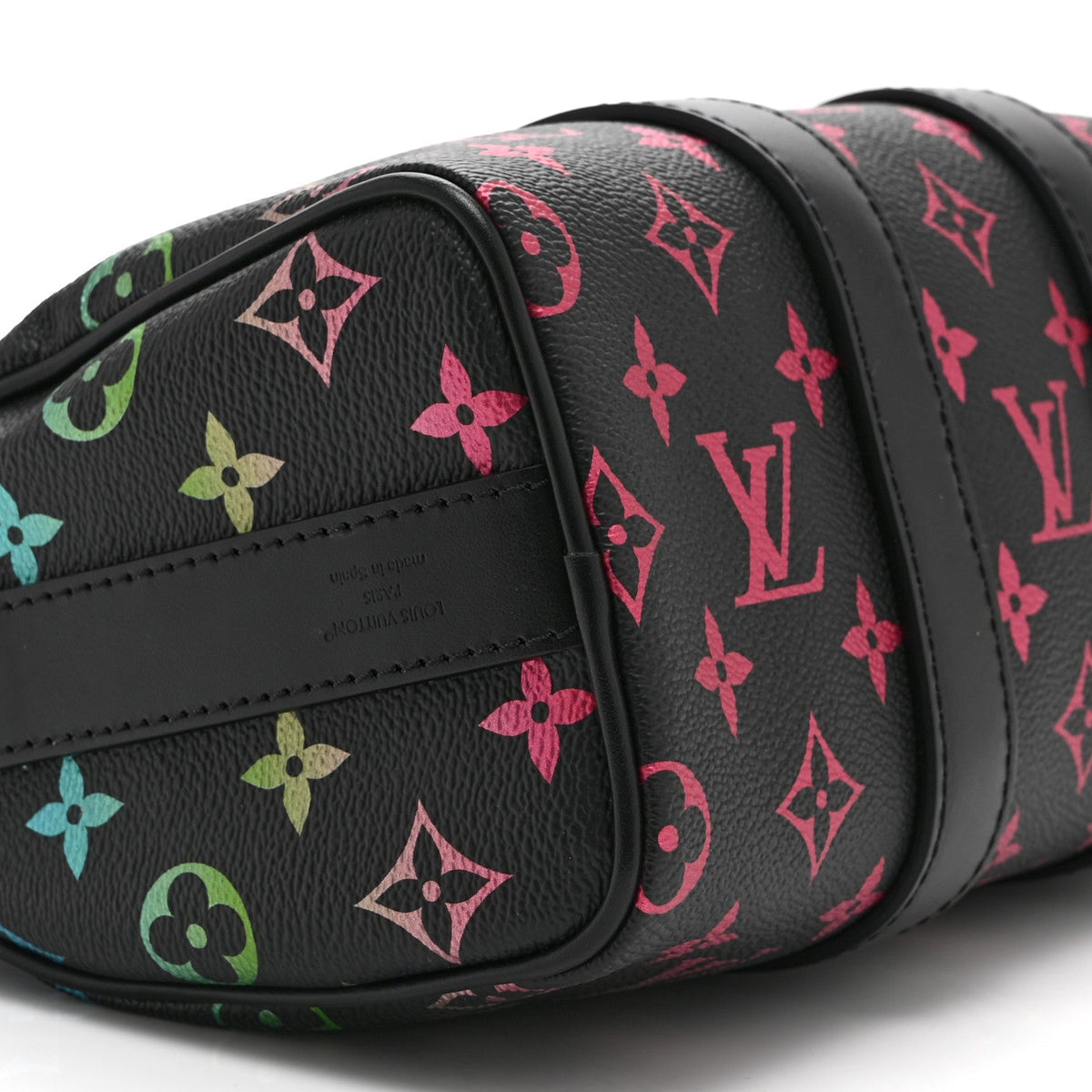 Monogram Iridescent Keepall Bandouliere 25 Black wholesalehk.shop