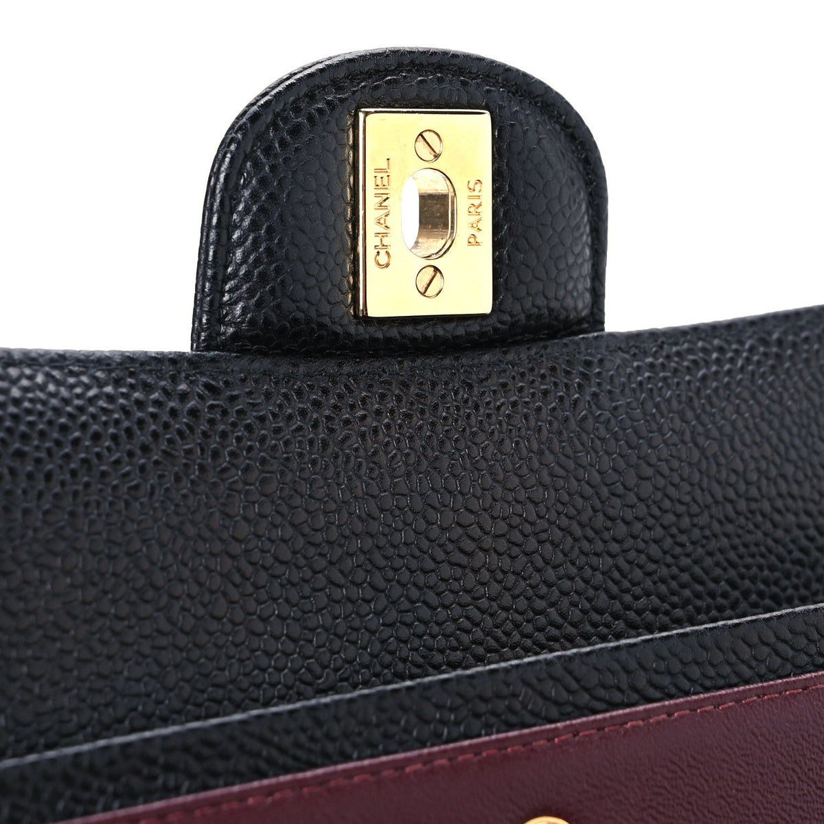 Caviar Quilted Medium Double Flap Black wholesalehk.shop