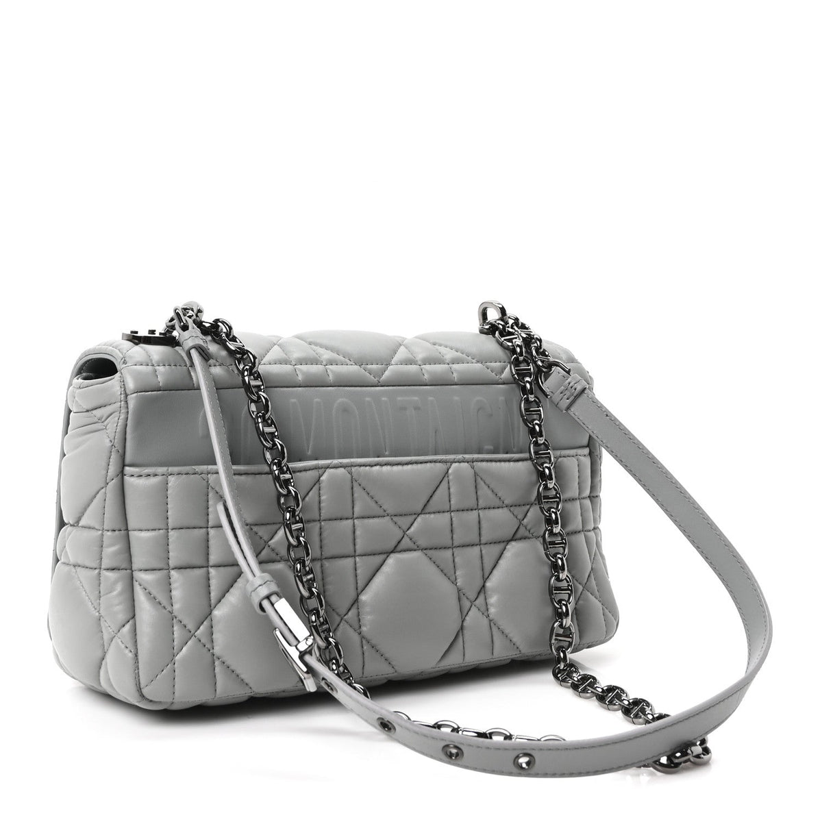 Calfskin Macrocannage Medium Caro Bag Iron Grey wholesalehk.shop