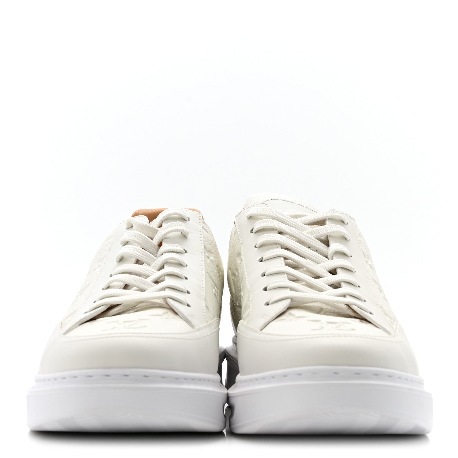 Grained Calfskin Embossed Monogram Mens Beverly Hills Sneakers 8.5 White £¨ Direct shipment via from wholesalehk.shop