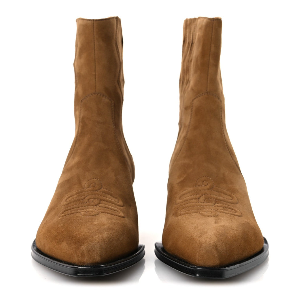 Suede Goatskin Womens Vegas 35 Ankle Boot 41 Brun Fume wholesalehk.shop