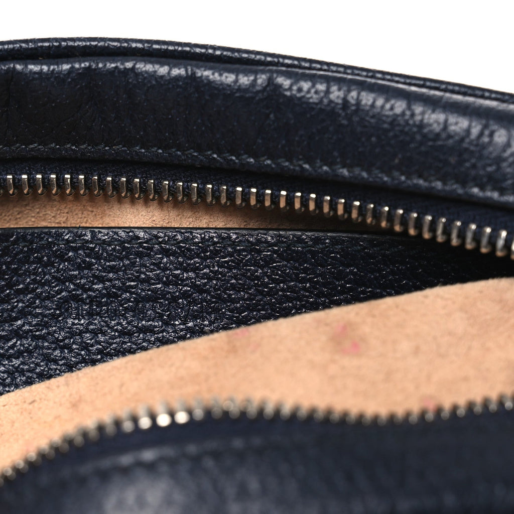 GG Supreme Monogram Textured Dollar Calfskin Web Mini Ophidia Shoulder Bag Beige Blue wholesalehk.shop