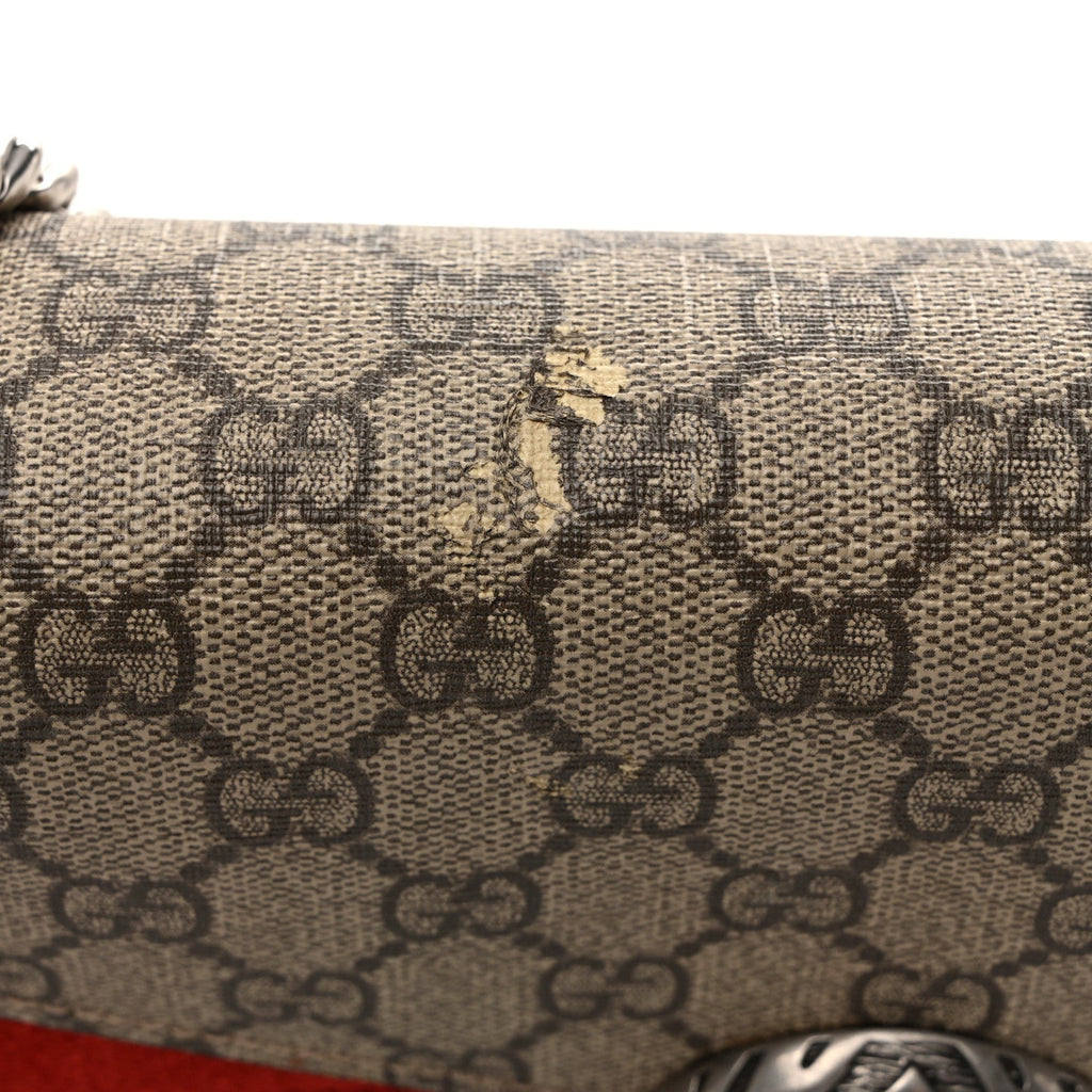 GG Supreme Monogram Small Dionysus Shoulder Bag Red wholesalehk.shop