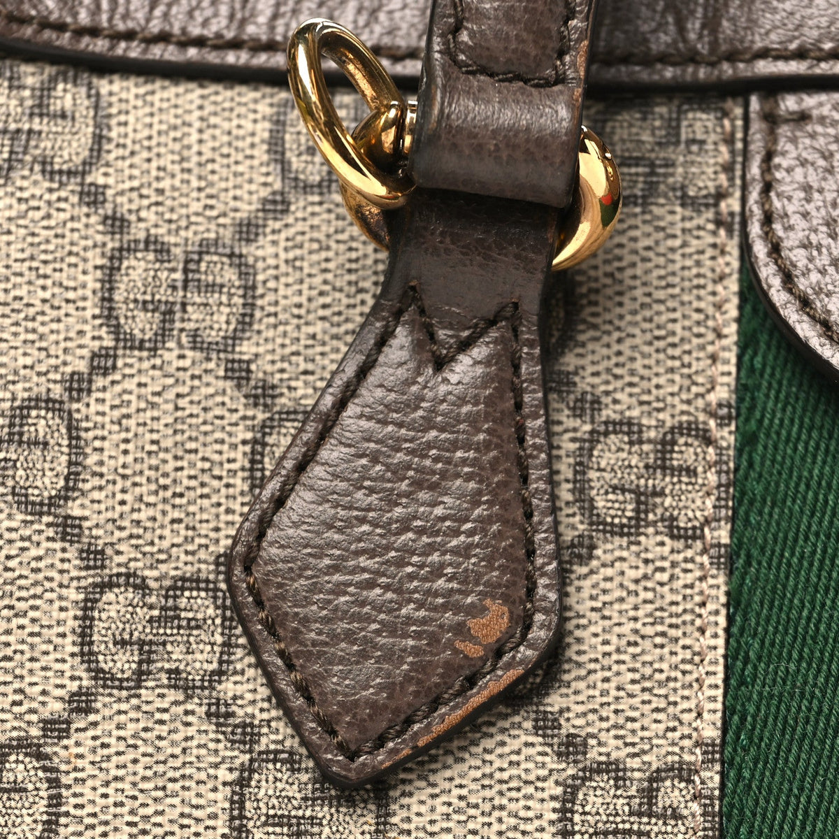 GG Supreme Monogram Small Ophidia Tote Bag Brown wholesalehk.shop