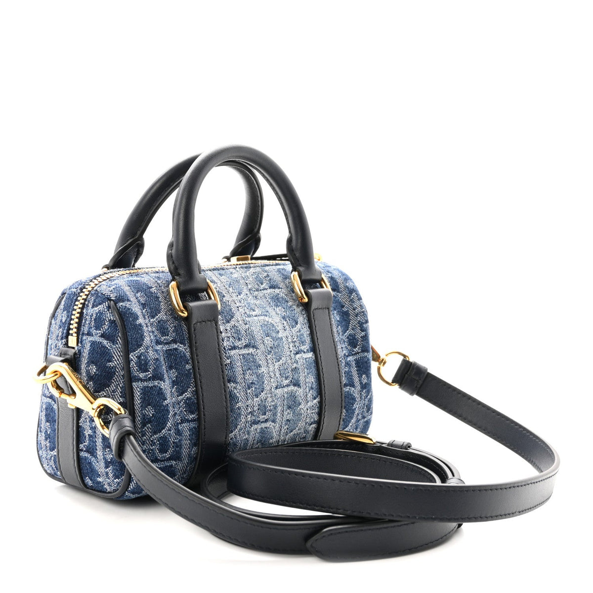 Denim Oblique Nano Groove 17 Bag Blue wholesalehk.shop