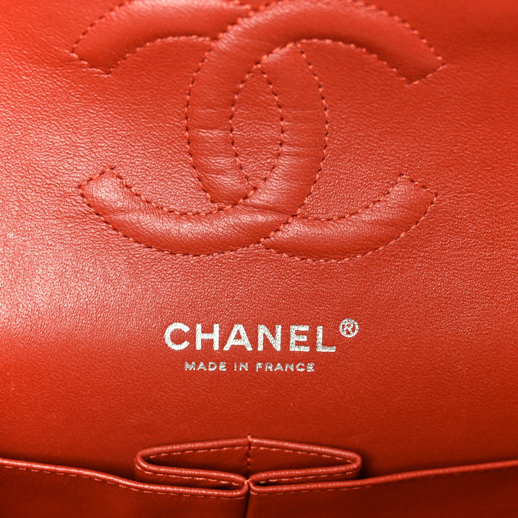 Caviar Quilted Medium Double Flap Red wholesalehk.shop