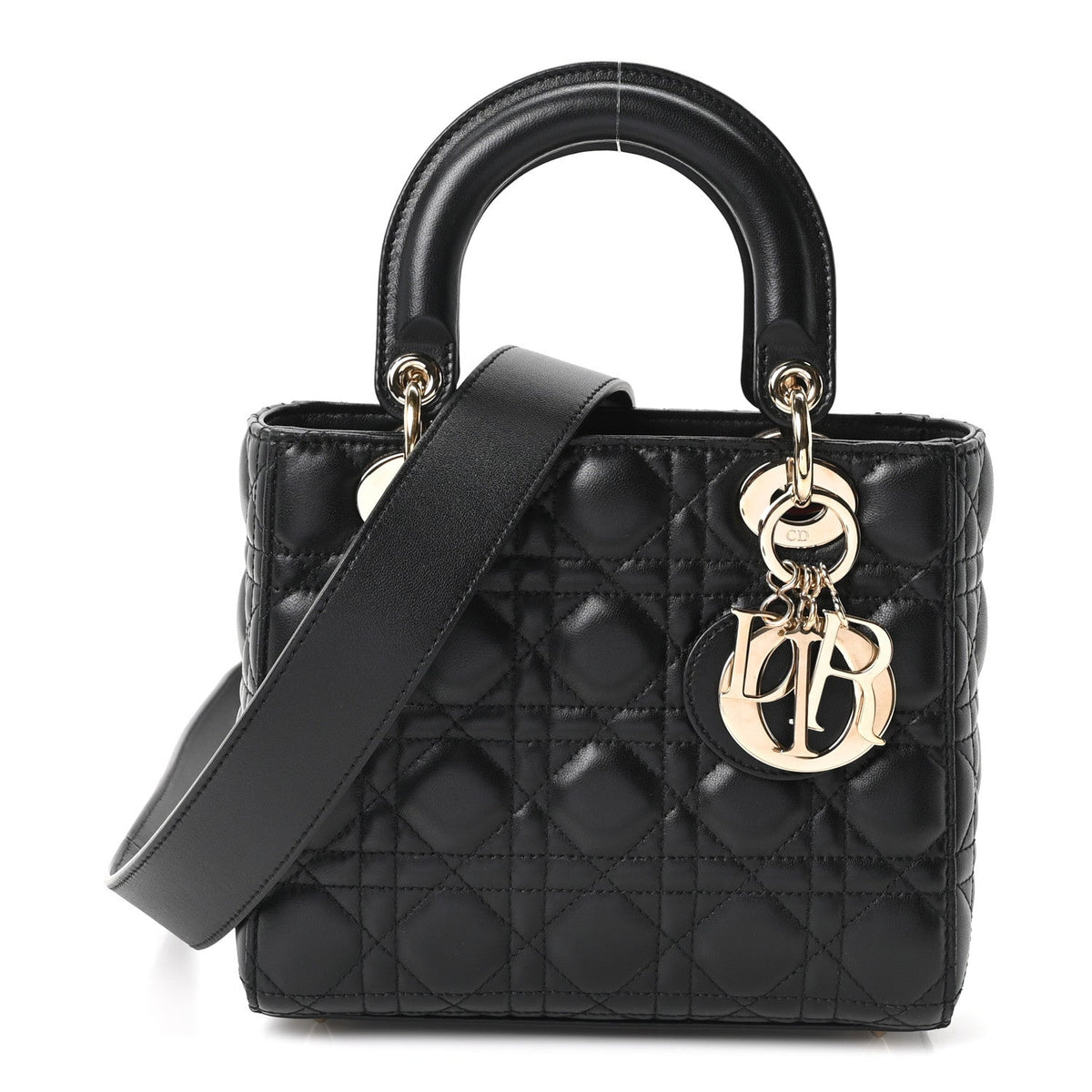 Lambskin Cannage Small My ABCDior Lady Dior Black wholesalehk.shop