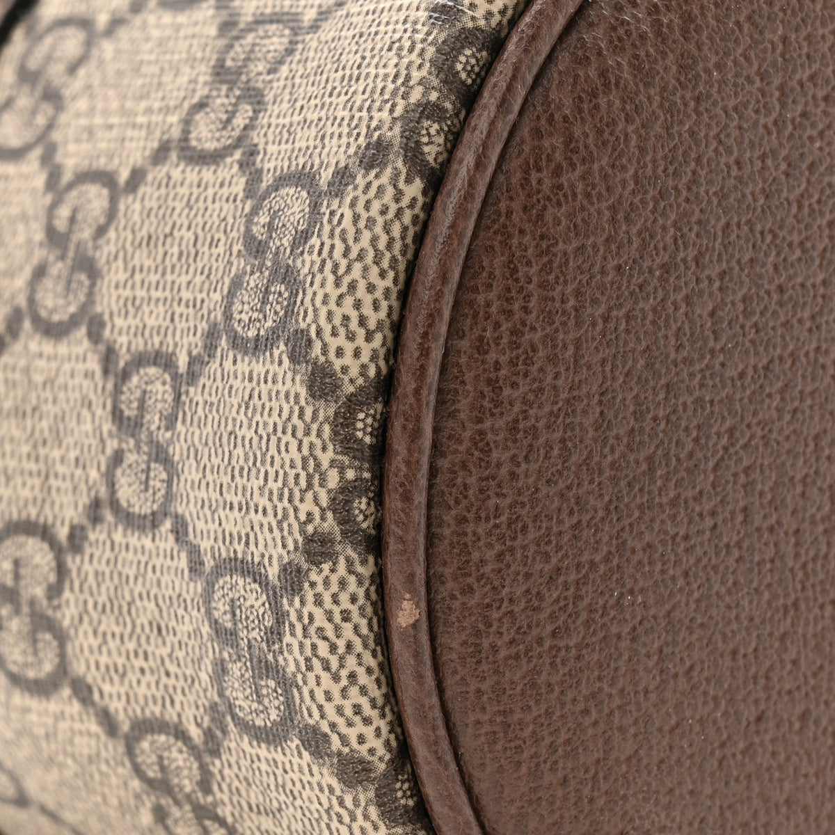 GG Supreme Monogram Textured Calfskin Web Ophidia Vanity Cosmetic Case Beige Ebony New Acero wholesalehk.shop
