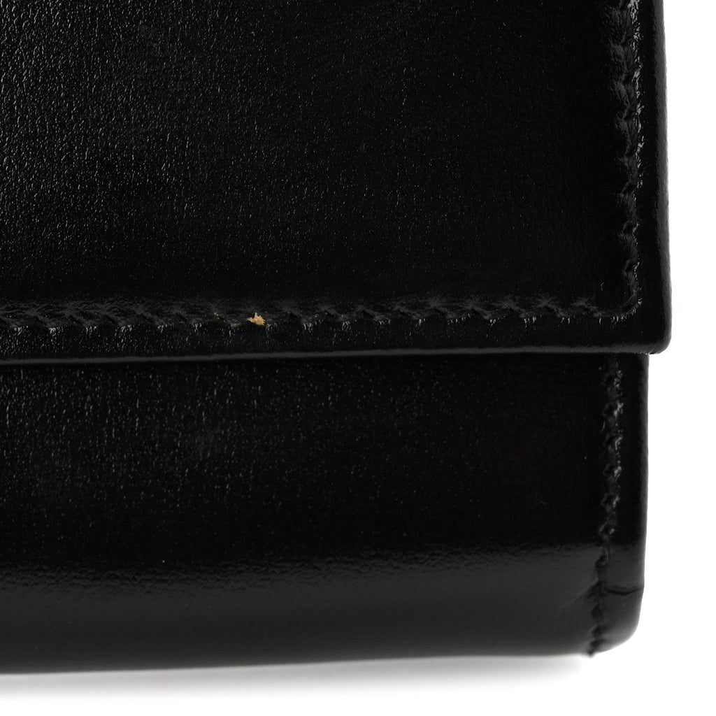 Calfskin Jackie 1961 Chain Wallet Black Black £¨ Direct shipment via from wholesalehk.shop