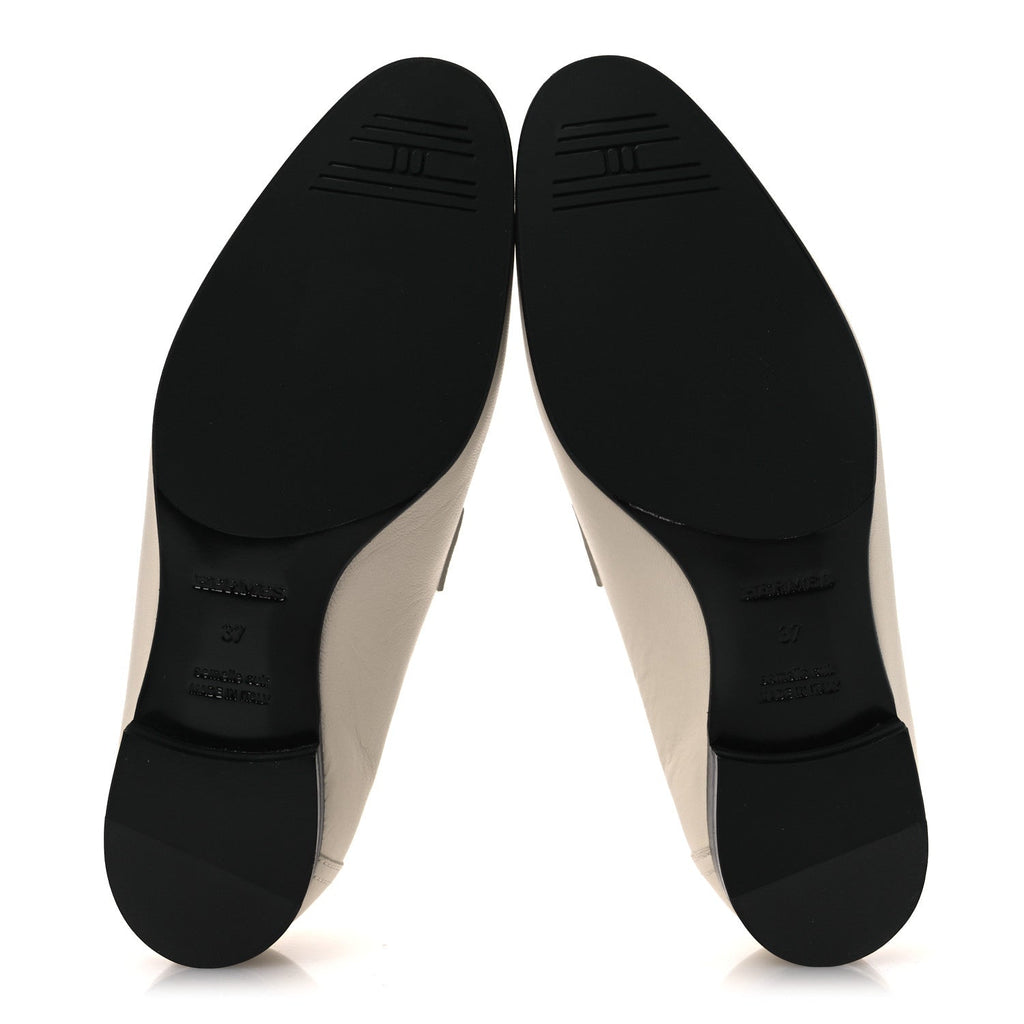 Goatskin Womens Paris Loafers 37 Beige Glaise wholesalehk.shop