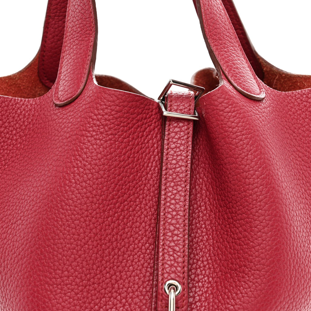 Taurillon Clemence Picotin Lock 18 PM Rubis £¨ Direct shipment via from wholesalehk.shop