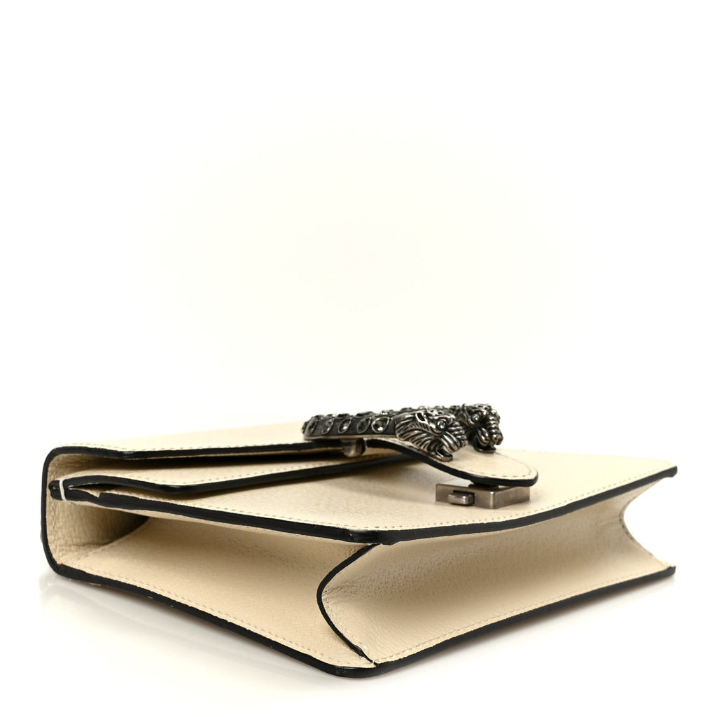 Textured Calfskin Crystal Mini Dionysus Shoulder Bag Mystic White wholesalehk.shop