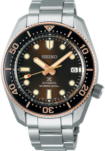 Seiko Prospex Sea Diver Automatic Brown Dial Silver Steel Strap Watch For Men - SPB240J1 wholesalehk.shop