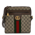 GG Supreme Monogram Web Small Ophidia Messenger Bag Brown wholesalehk.shop