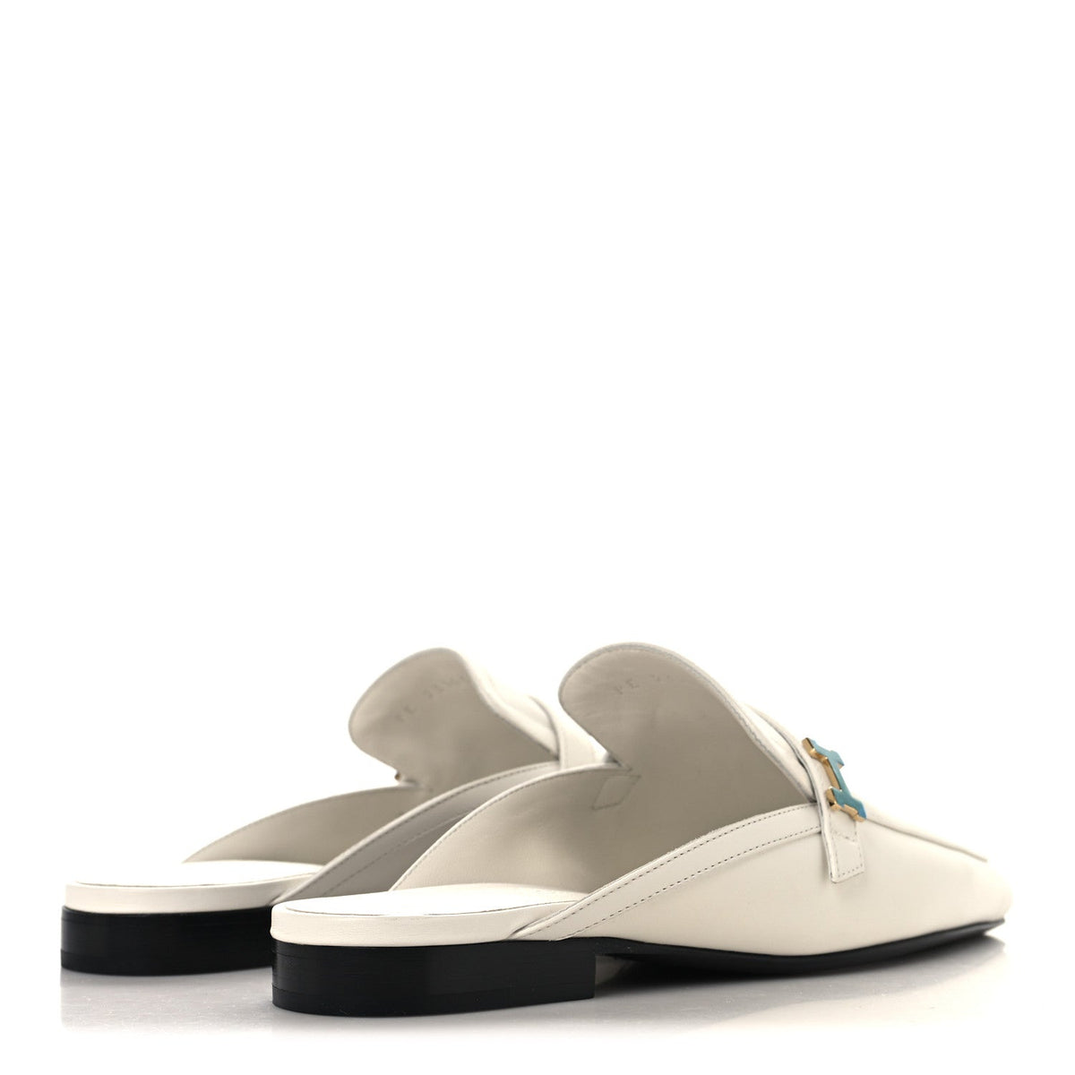 Calfskin Womens Groupie Mules 35 White wholesalehk.shop
