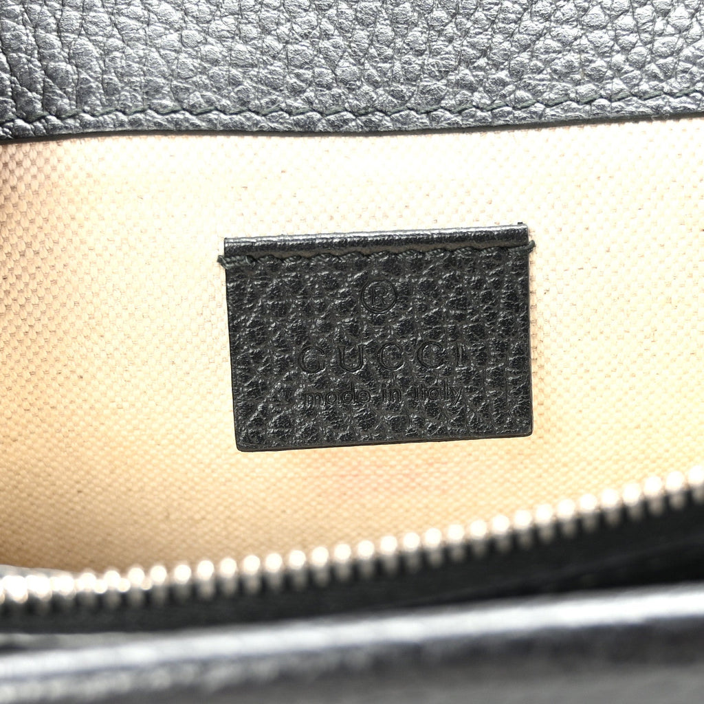 Pebbled Calfskin Small Dionysus Shoulder Bag Black wholesalehk.shop