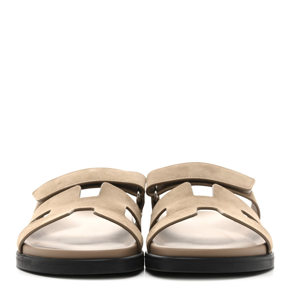 Suede Goatskin Womens Chypre Sandals 40.5 Beige Sable wholesalehk.shop
