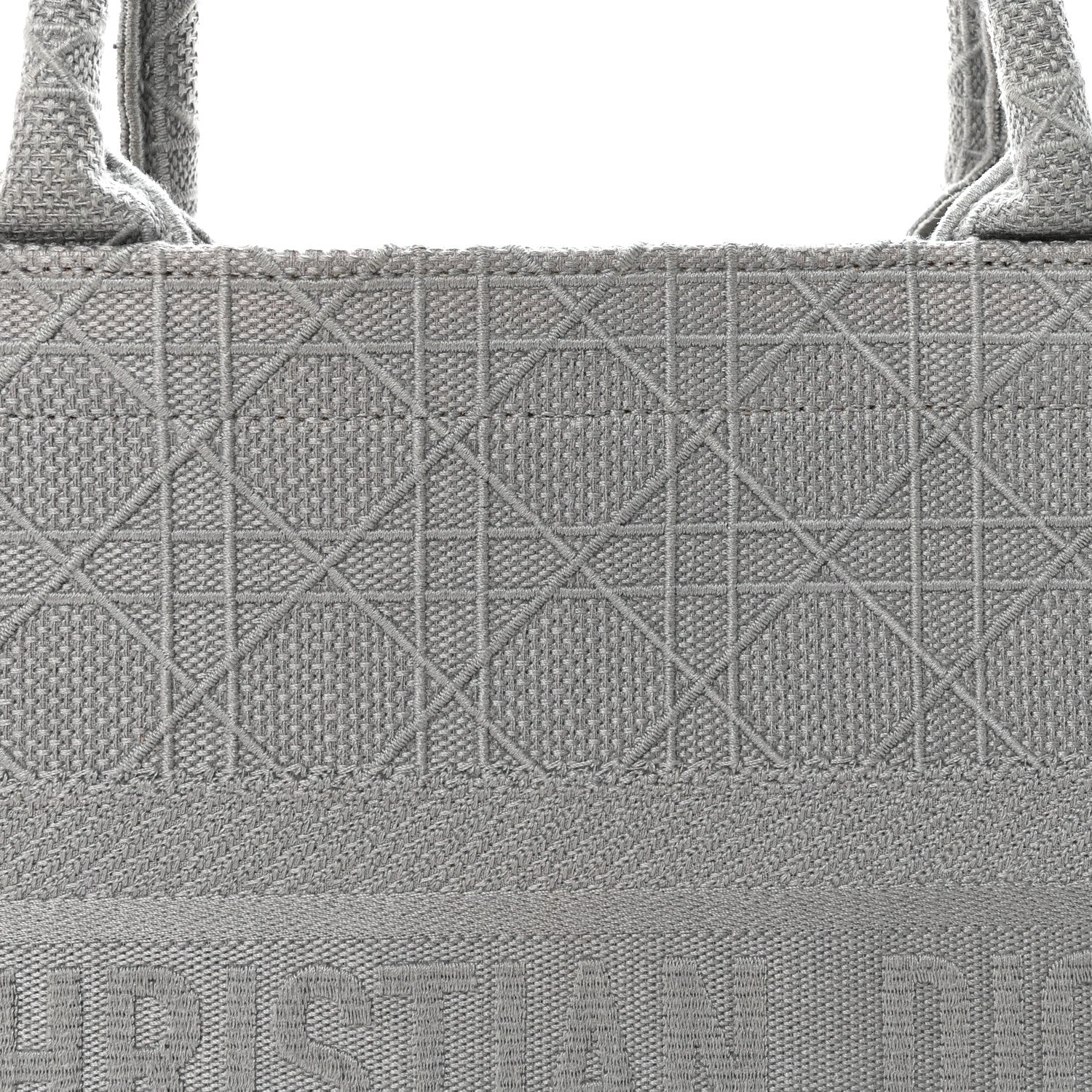 Canvas Embroidered Cannage Medium Book Tote Stone £¨ Direct shipment via from wholesalehk.shop