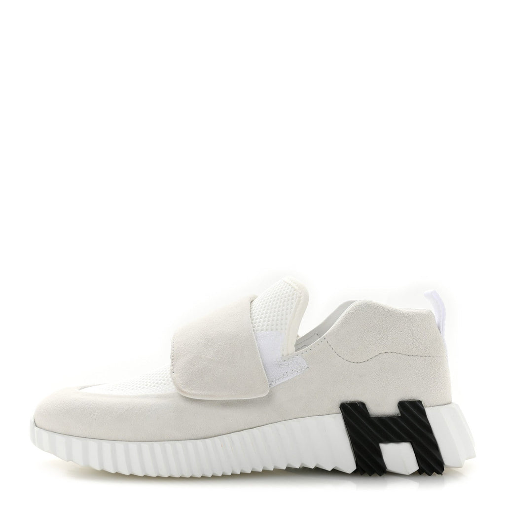 Suede Goatskin Mesh Fabric H Sneakers 38 White wholesalehk.shop