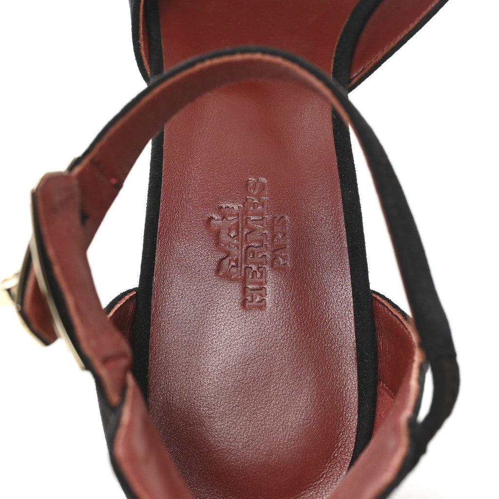 Suede Goatskin Baby 90 Pump 37 Black wholesalehk.shop