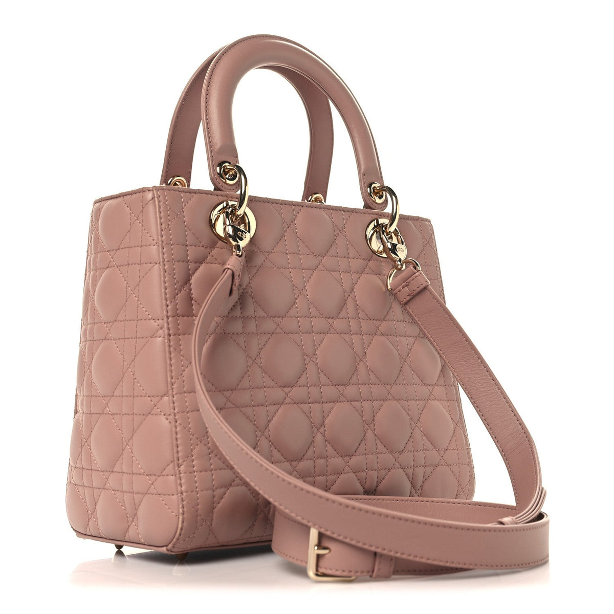 Lambskin Cannage Medium Lady Dior Fard wholesalehk.shop