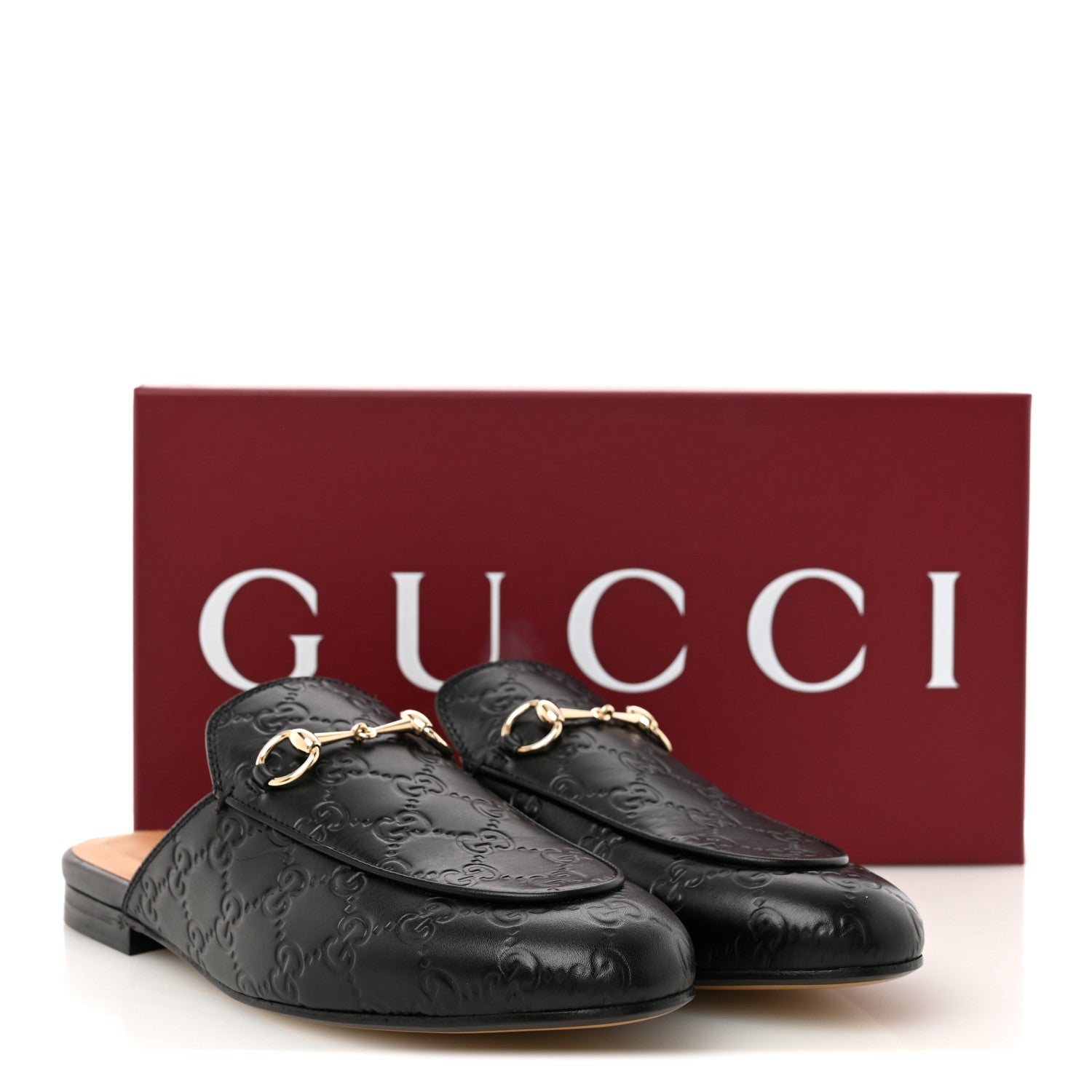 Glamour Calfskin Guccissima Womens Princetown Slippers 39 Black £¨ Direct shipment via from wholesalehk.shop