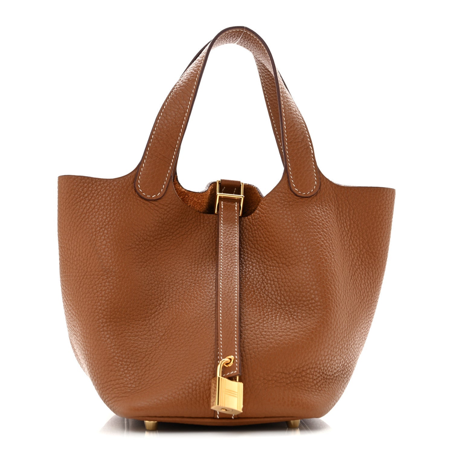 Taurillon Clemence Picotin Lock 18 PM Gold £¨ Direct shipment via from wholesalehk.shop