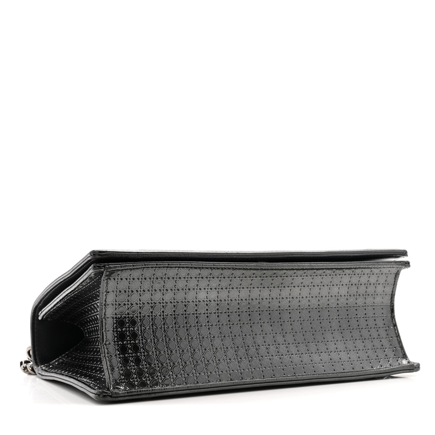 Metallic Patent Micro-Cannage Medium Diorama Flap Bag Onyx Black ¡§ Direct shipment via from wholesalehk.shop