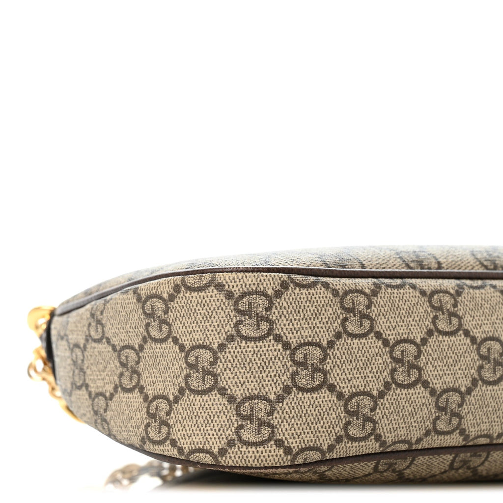 GG Supreme Monogram Textured Dollar Calfskin Web Small Ophidia GG Handbag Beige Ebony New Acero Beige Ebony New Acero Beige Ebony New Acero wholesalehk.shop