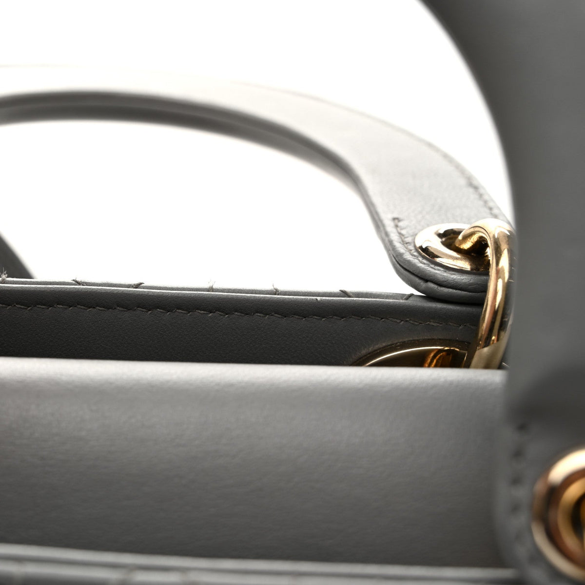 Lambskin Cannage Small My ABCDior Lady Dior Grey wholesalehk.shop